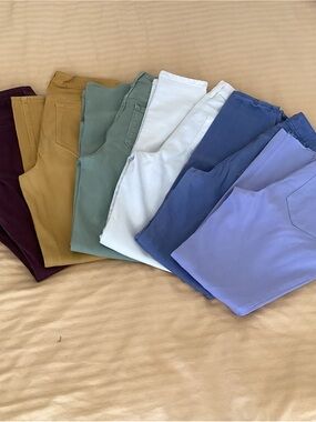 Old Navy Casual Pants - Burgandy, Mustard, Sage, White, Blue, Lavender